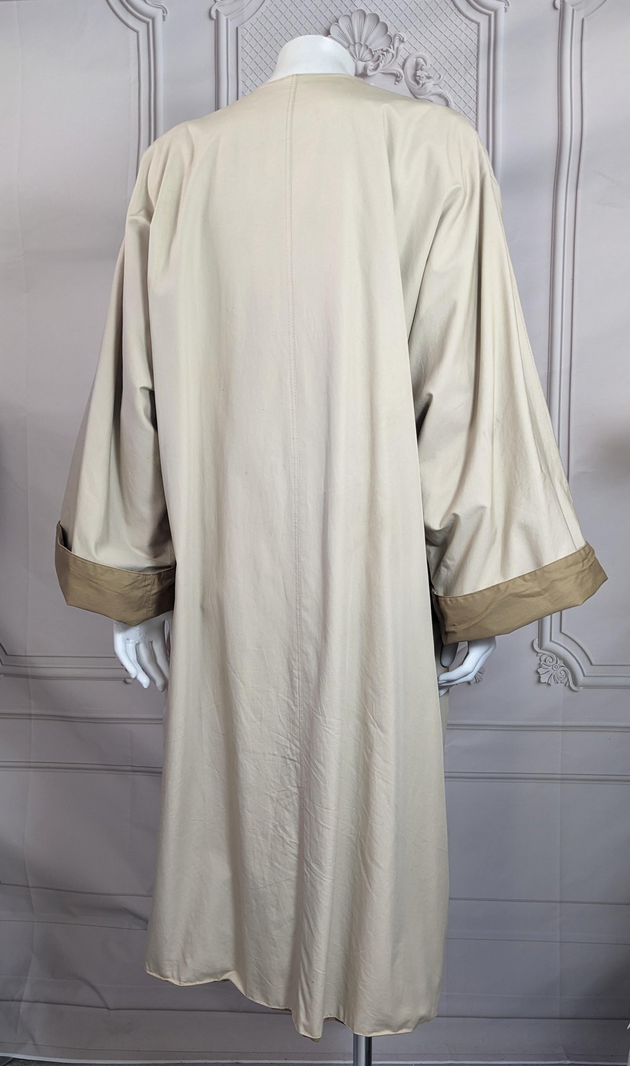 Grigio Anne Marie Beretta - Cappotto drappeggiato in popeline di cotone in vendita