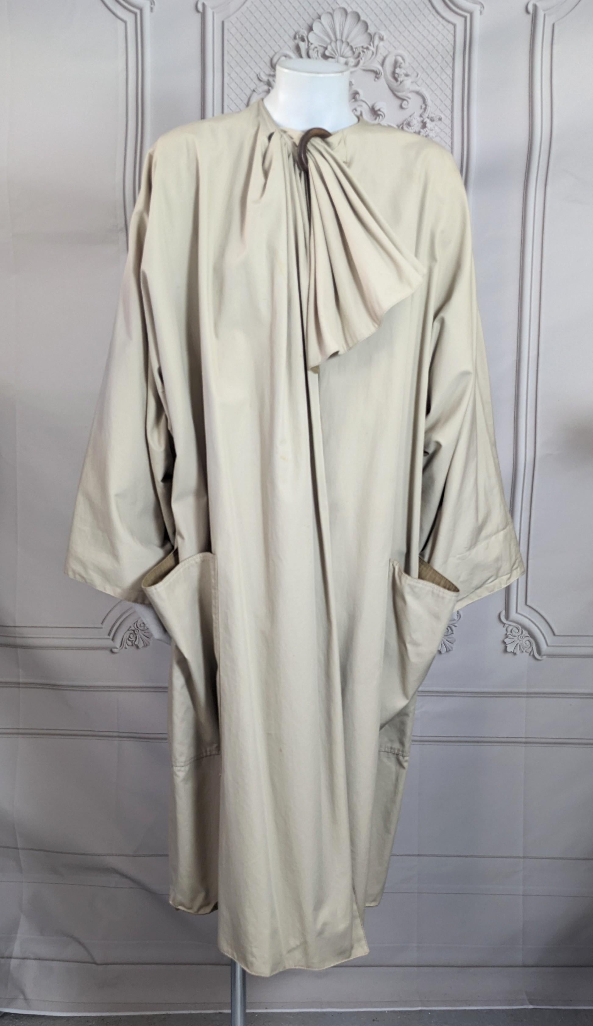 da uomo o donna Anne Marie Beretta - Cappotto drappeggiato in popeline di cotone in vendita