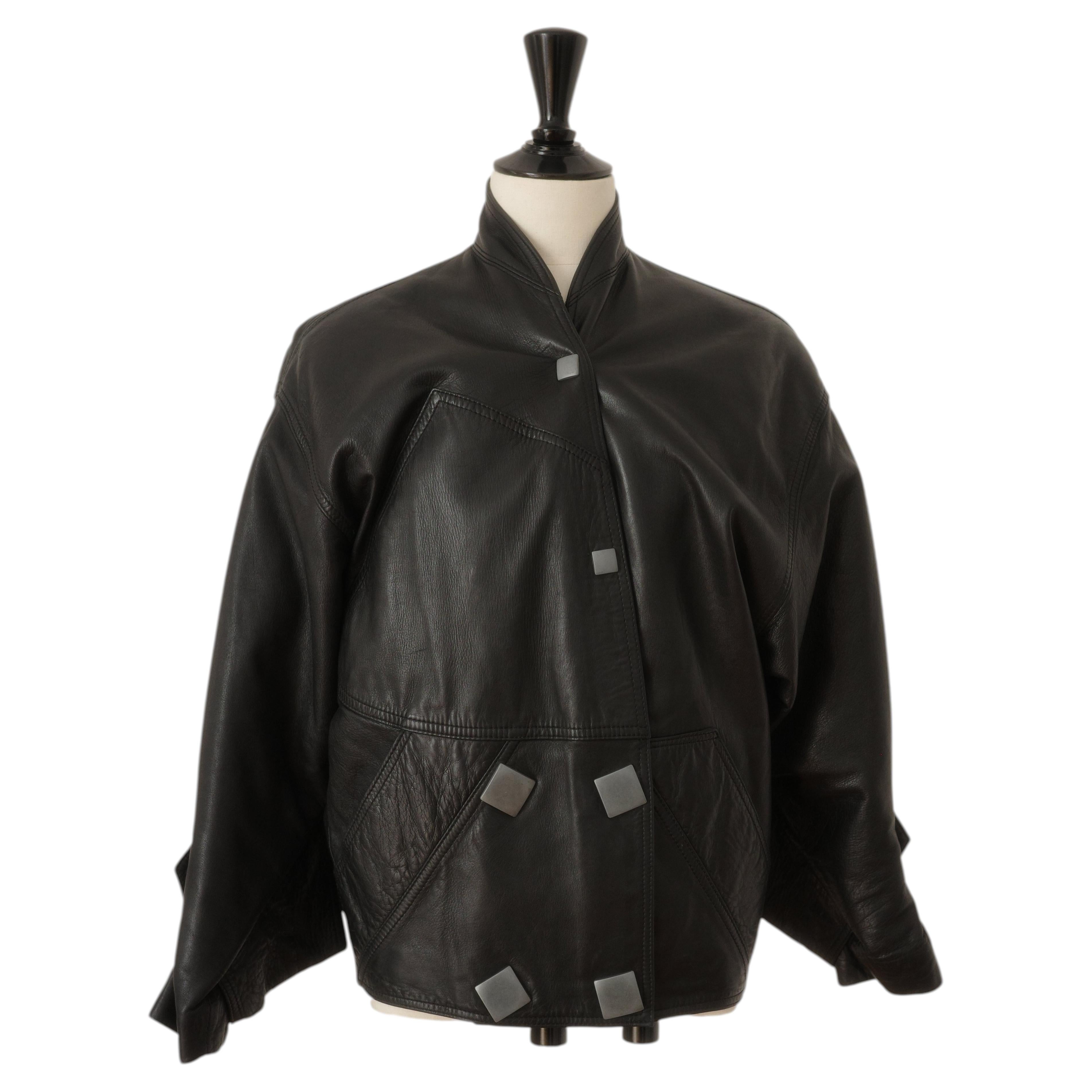 Anne-Marie Beretta Paris Leather Jacket, 1980s (Runway Piece)