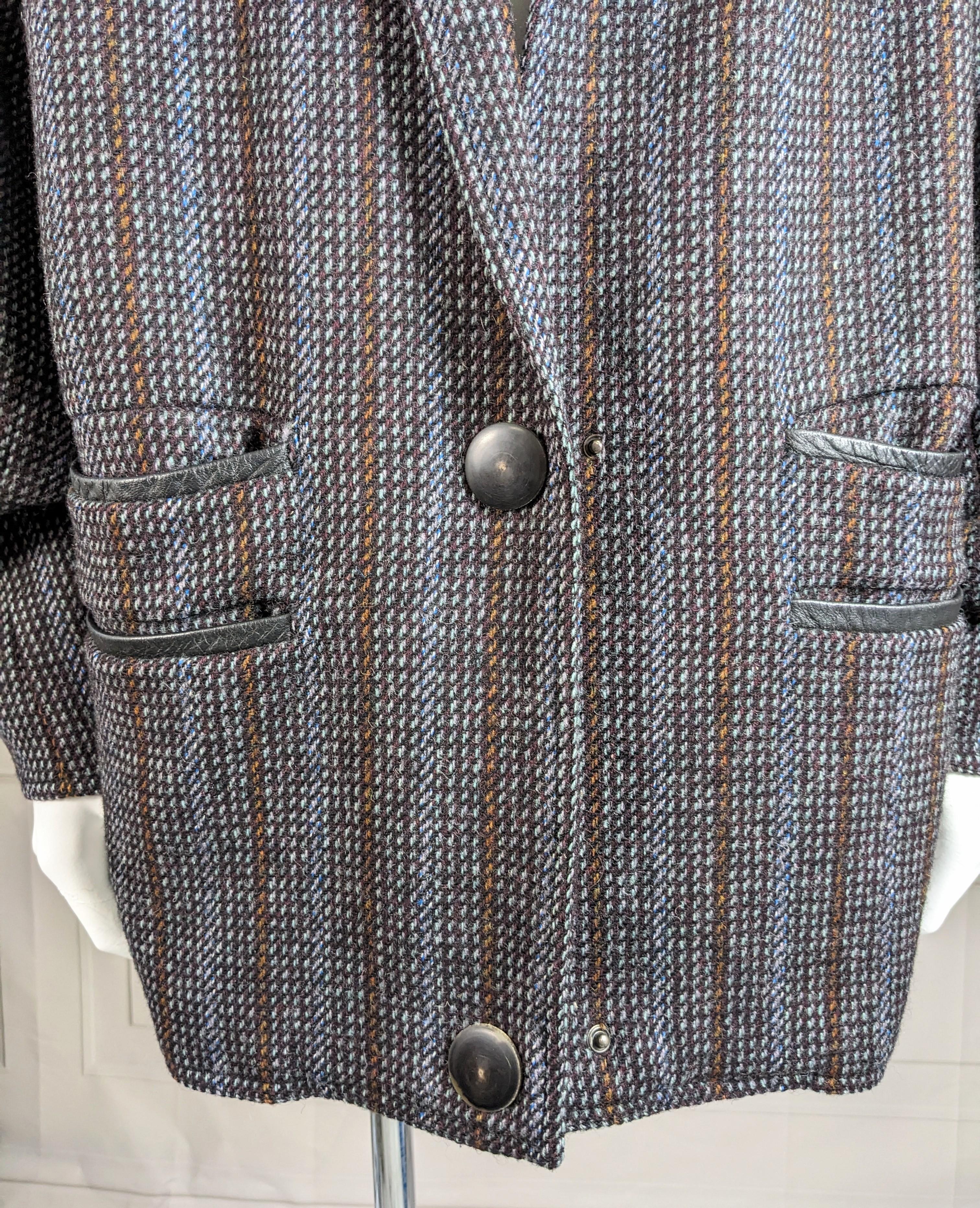 Anne Marie Beretta Sculpted Tweed Jacket  For Sale 6