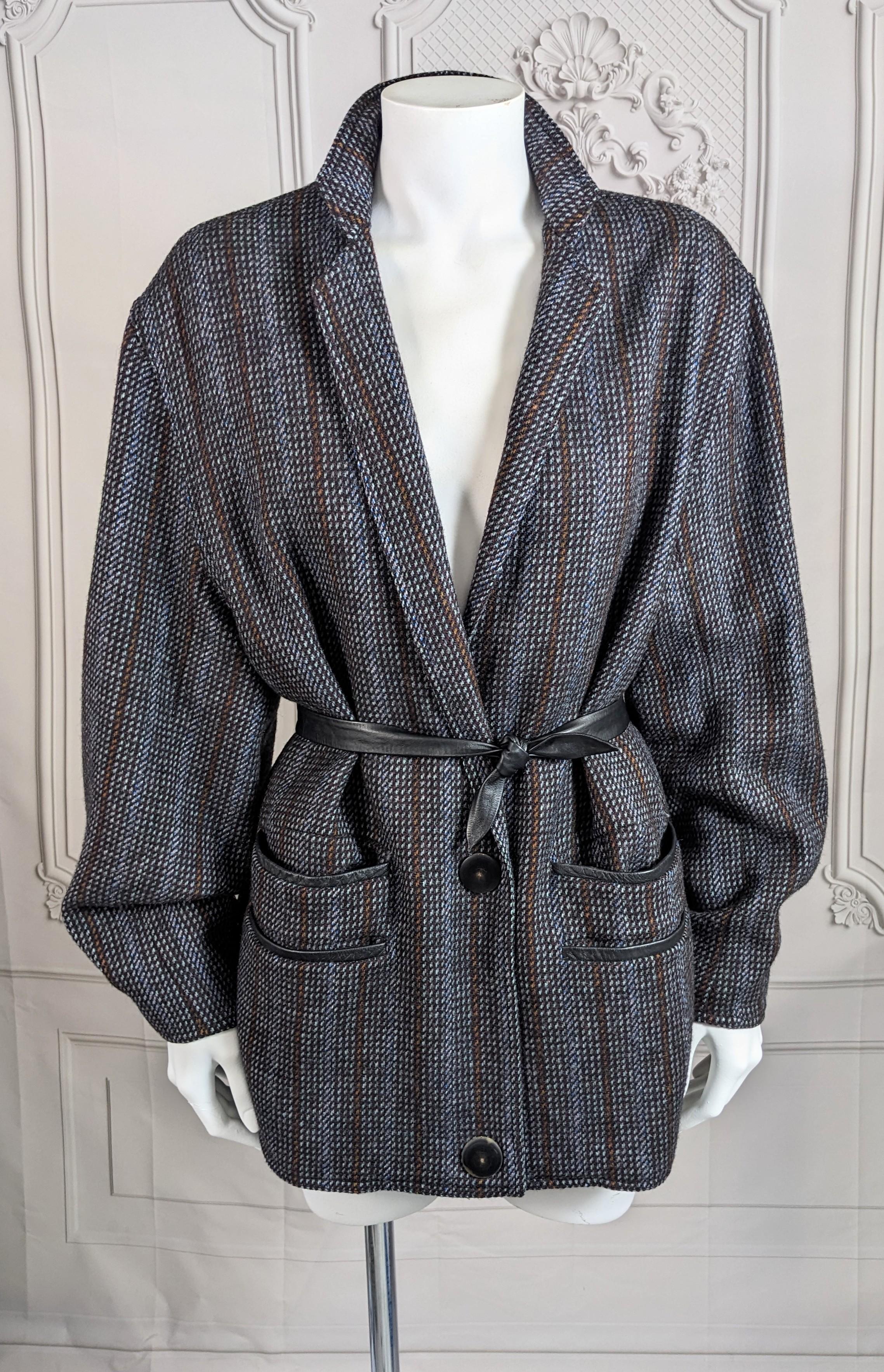 Anne Marie Beretta Sculpted Tweed Jacket  For Sale 8