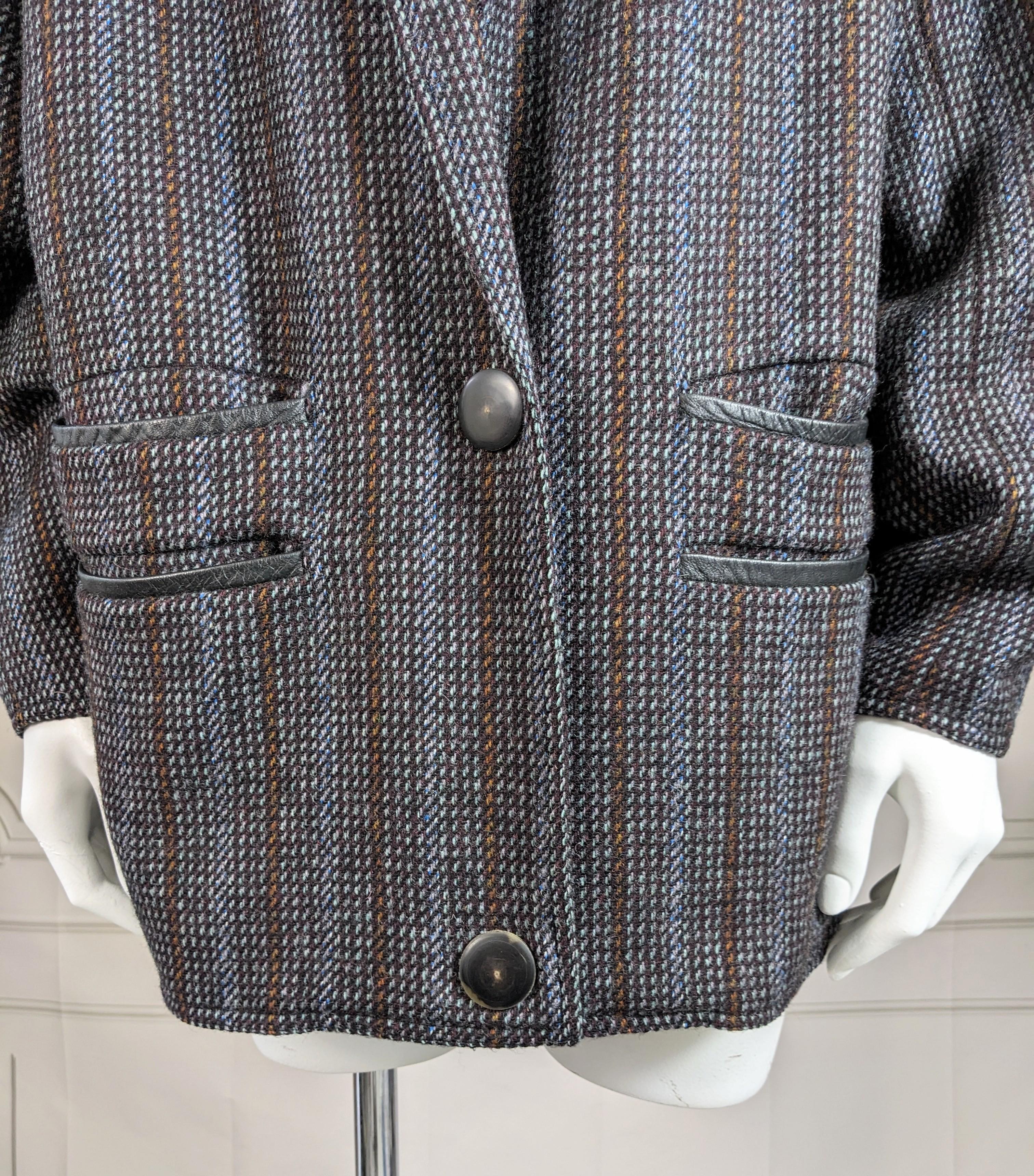 Women's or Men's Anne Marie Beretta Sculpted Tweed Jacket  For Sale