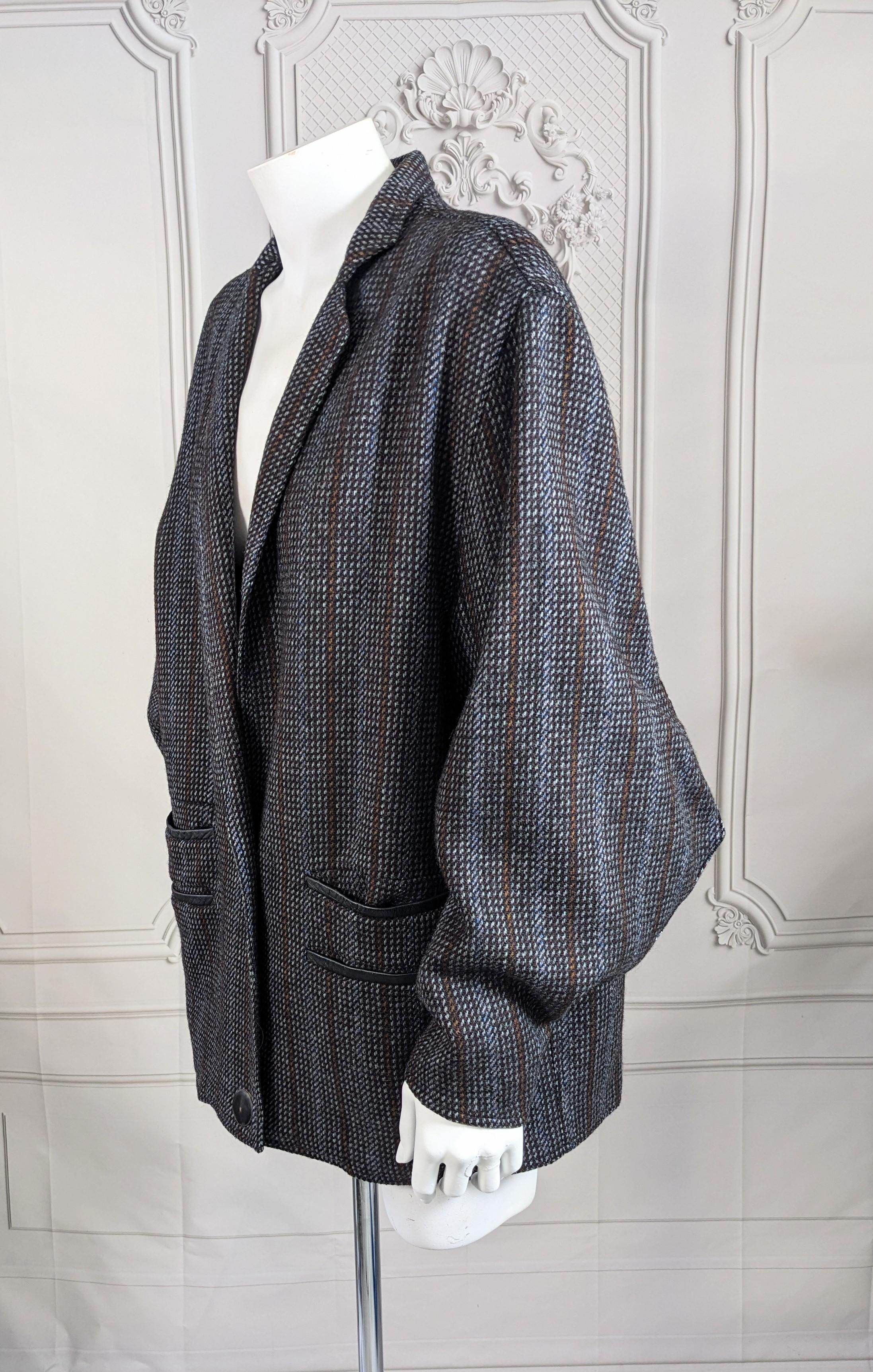 Anne Marie Beretta Sculpted Tweed Jacket  For Sale 1