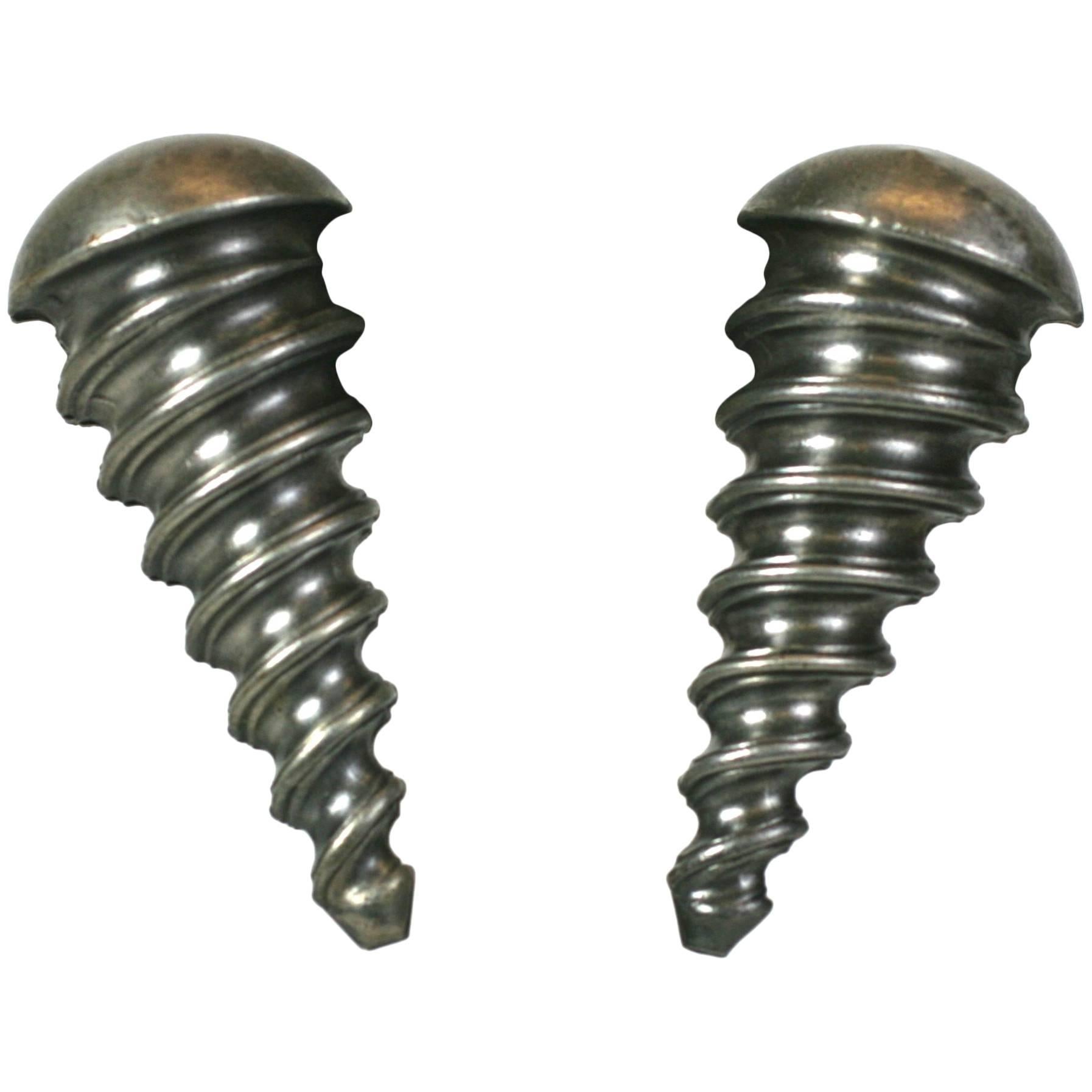 Anne Marie Beretta Pendientes de tornillo surrealistas en venta