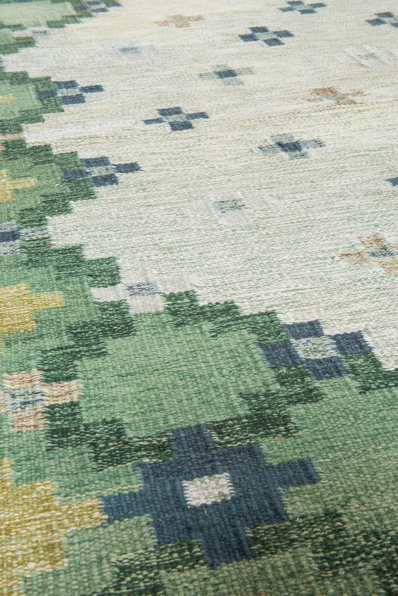 Midcentury carpet designed by Anne-Marie Boberg. Produced in Sweden