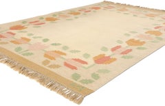 Signed Anne Marie Boberg Vintage Scandinavian Swedish Röllakan, 05'05 x 08'00