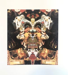 Los Angeles Contemporary Digital Kaleidoscope Collage Iris Double Print Proof