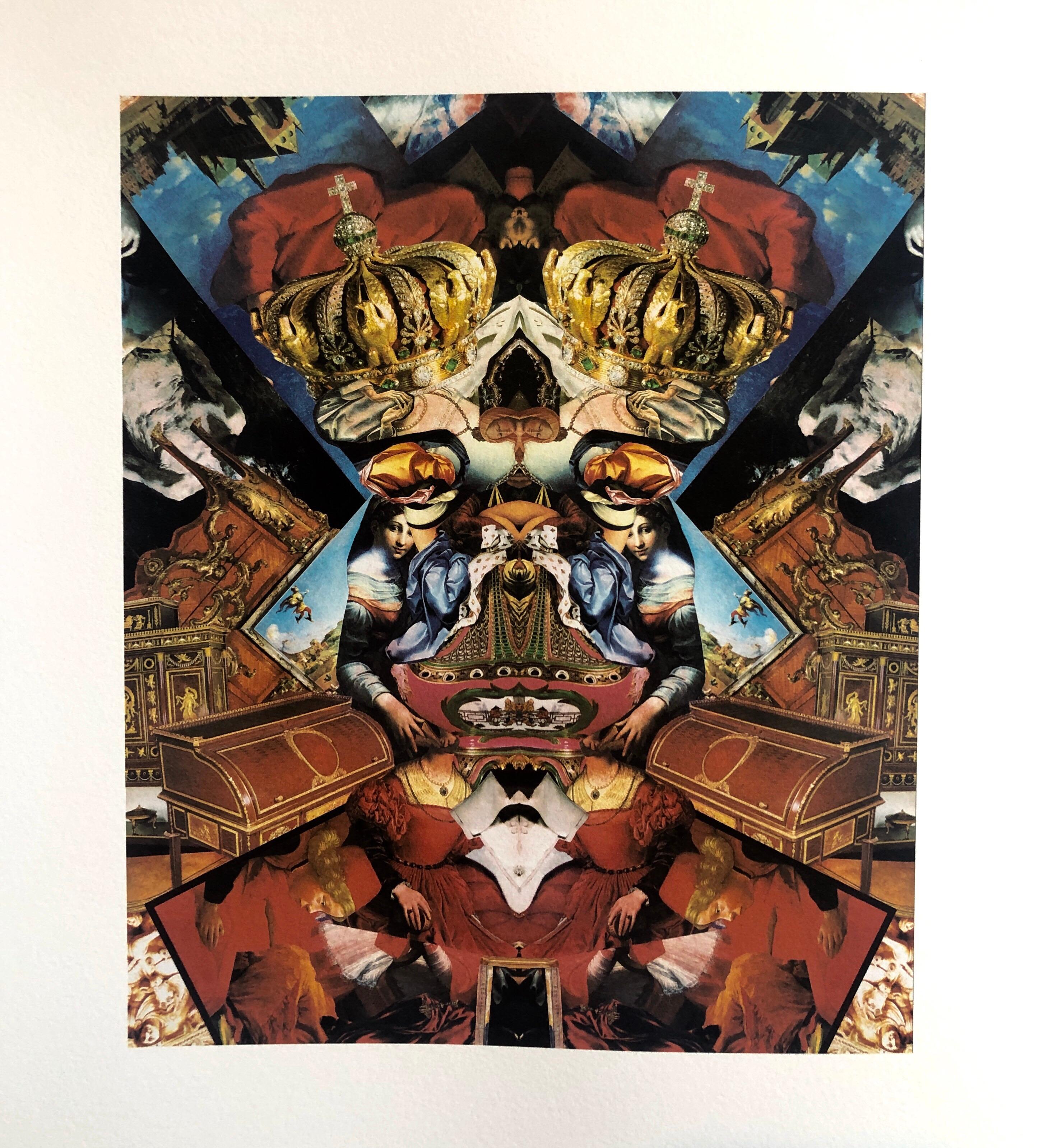 Los Angeles Contemporanea Caleidoscopio Digitale Collage Iris Doppia Stampa Prova - Print Contemporaneo di Anne Marie Karlsen