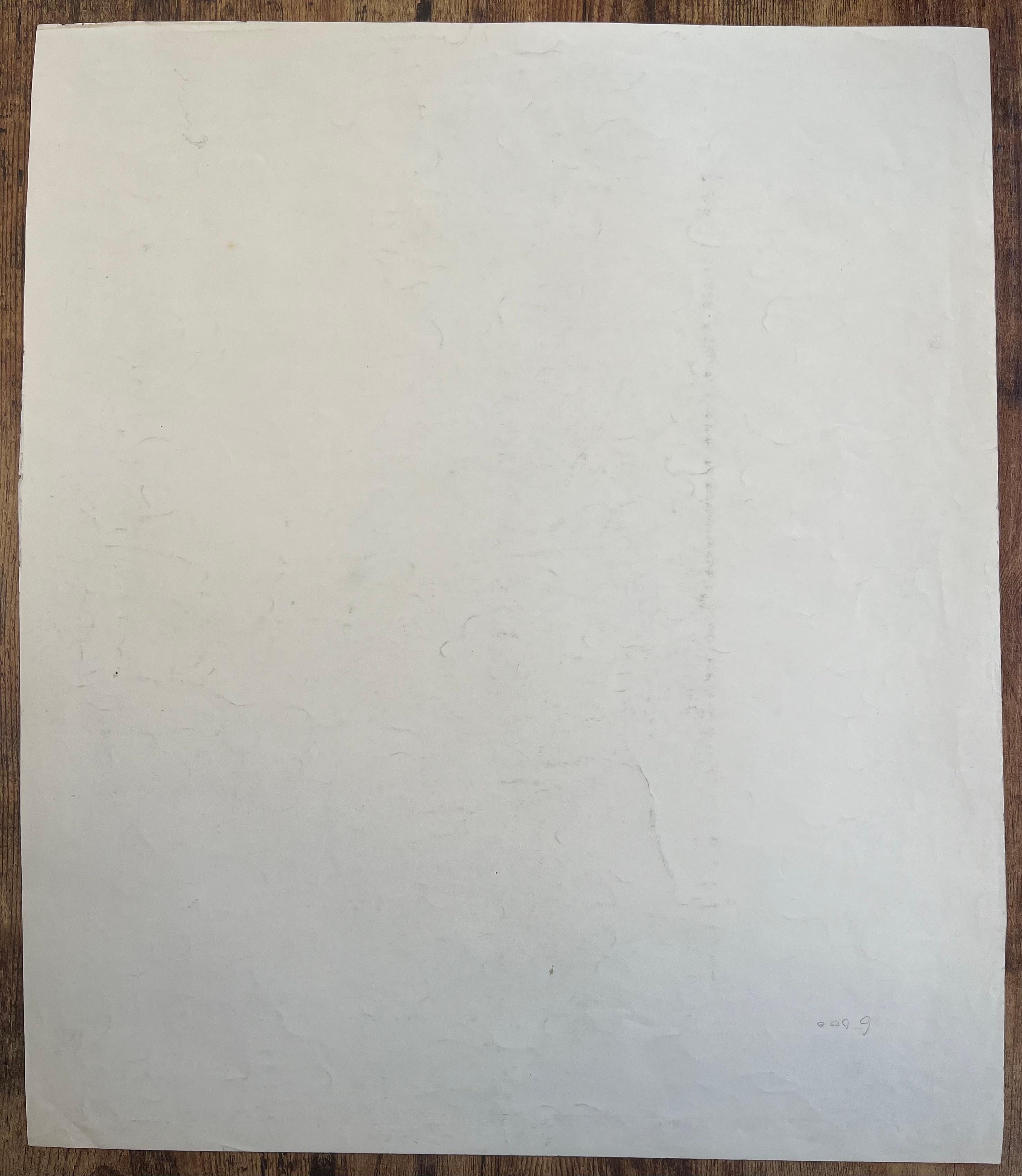 French Mid-Century Pencil Portrait Drawing of a Man with Intense Gaze For Sale 2