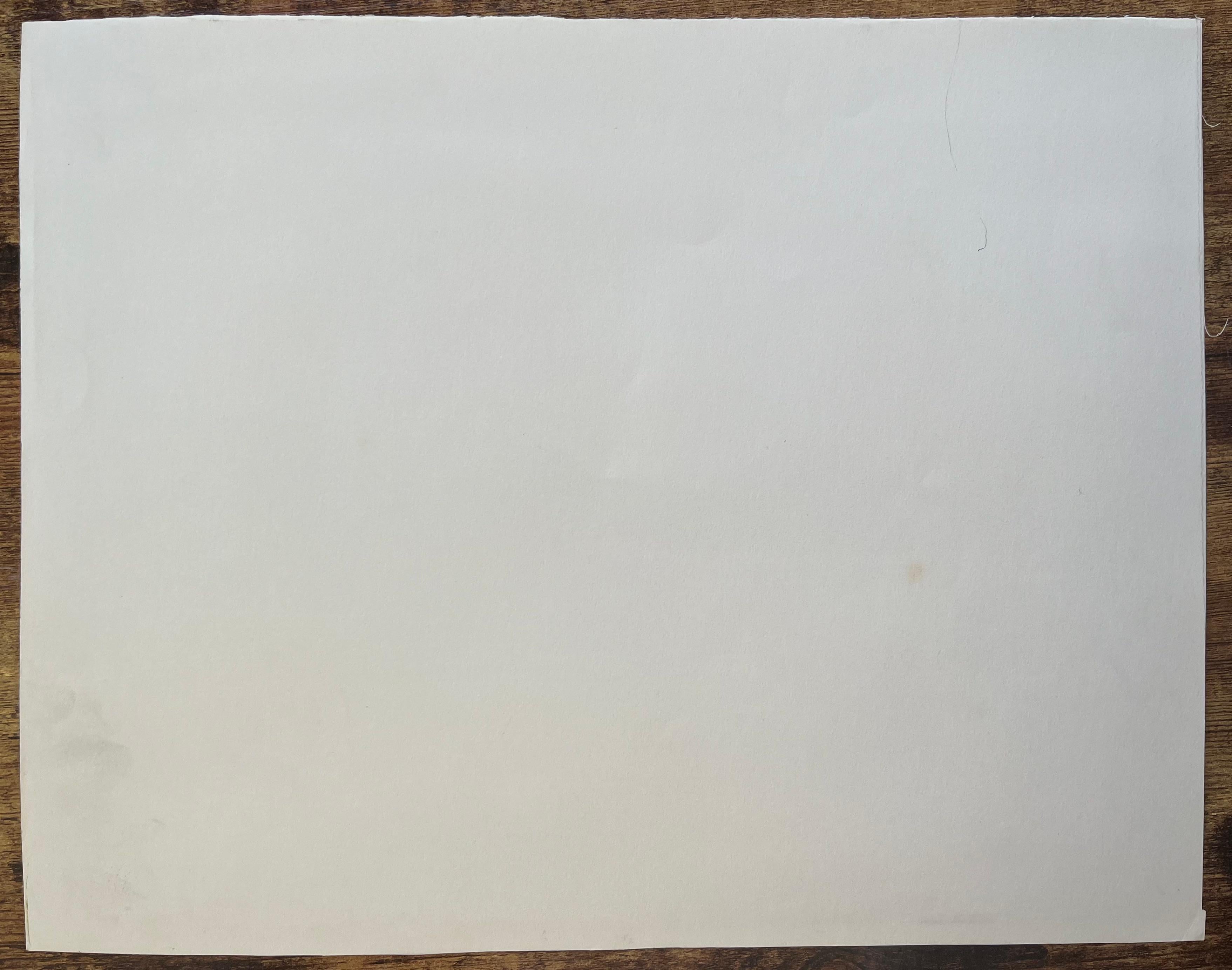 Pastell der Engelsburg und der Kuppel des Petersdoms in Rom aus der Mitte des 20. im Angebot 3