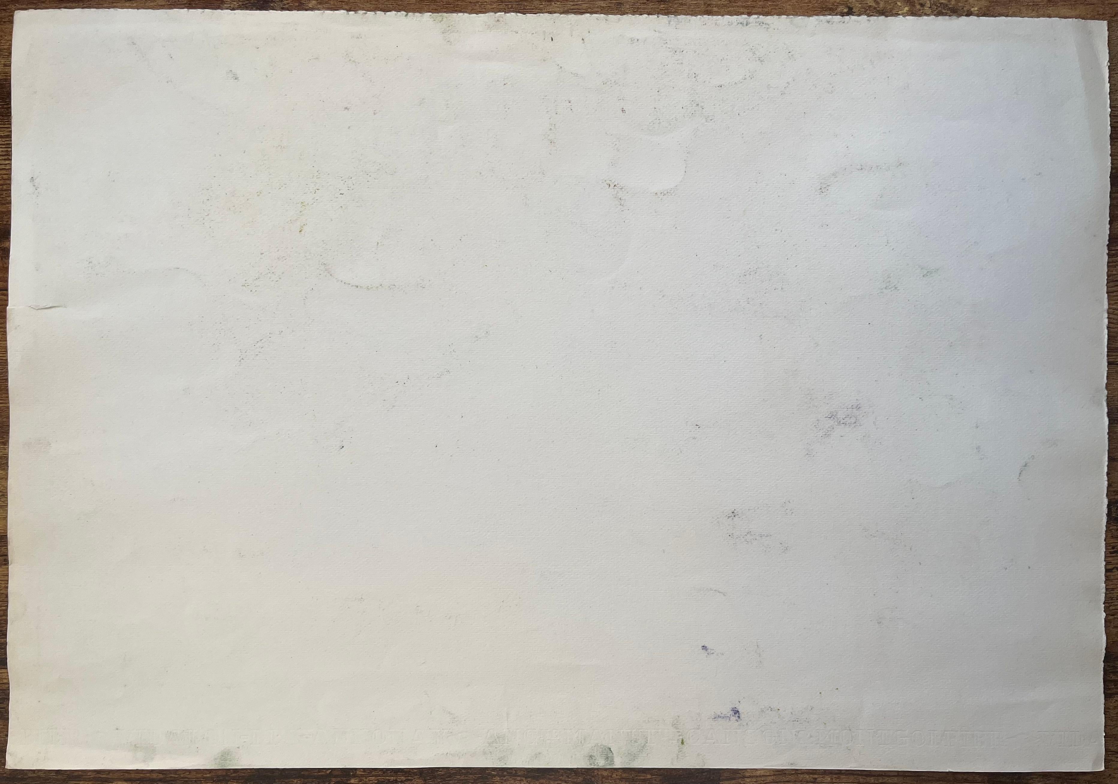 Pastel de mediados del siglo XX del río Brantôme en Francia en venta 3
