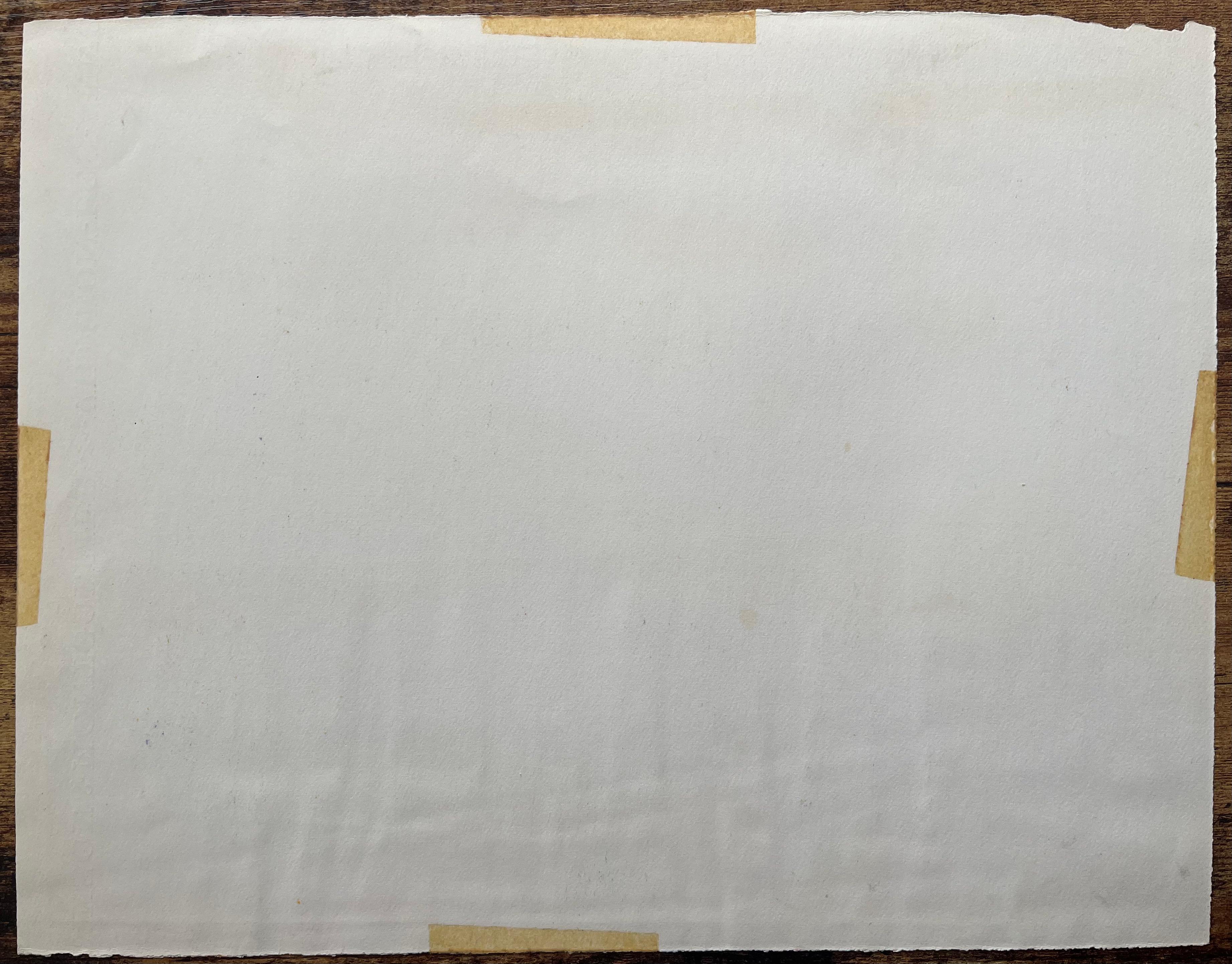 Pastel postimpresionista de mediados del siglo XX del faro de Le Pouliguen Francia en venta 3