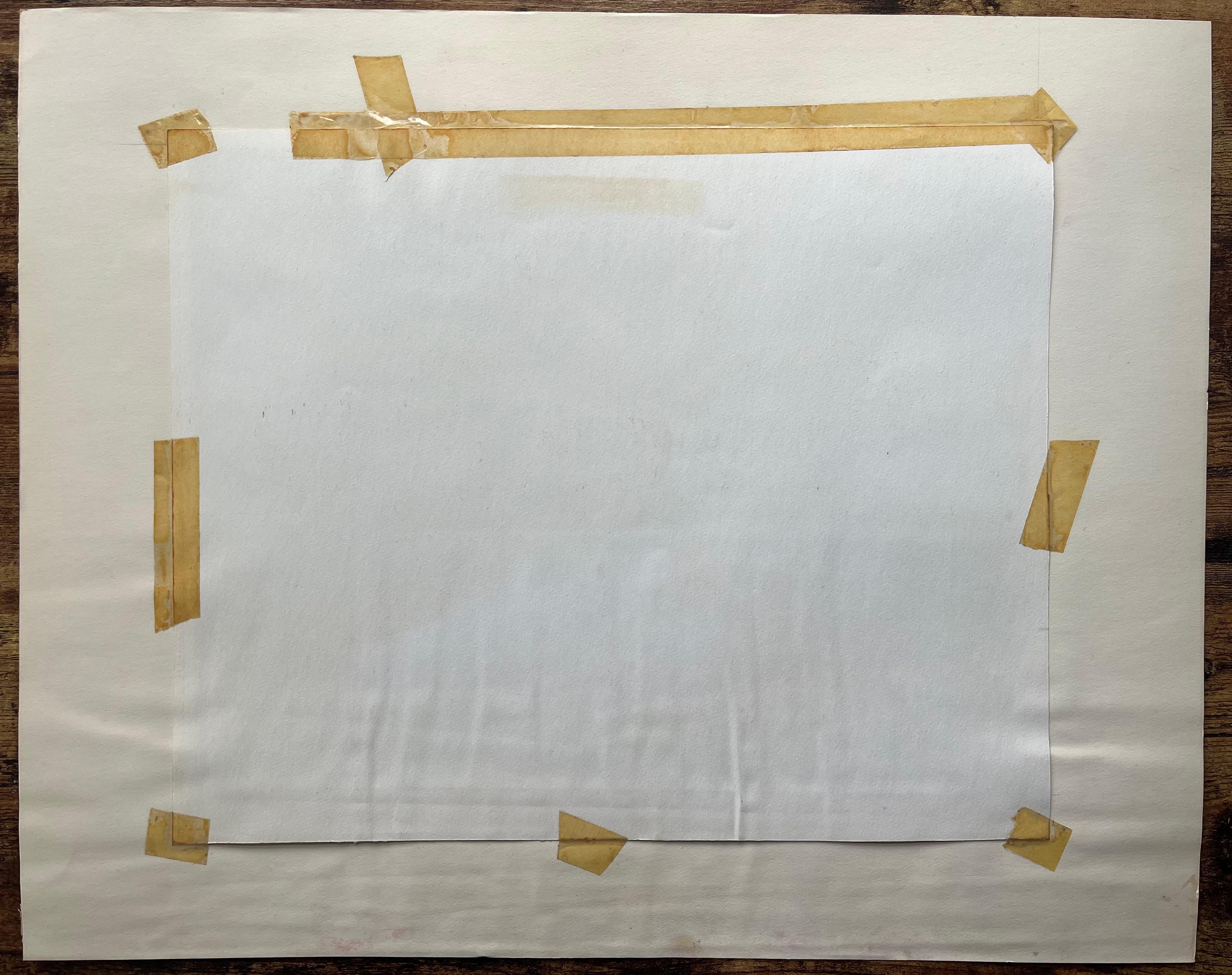 Pastel postimpresionista de mediados del siglo XX de un paisaje del templo de Segesta en venta 3
