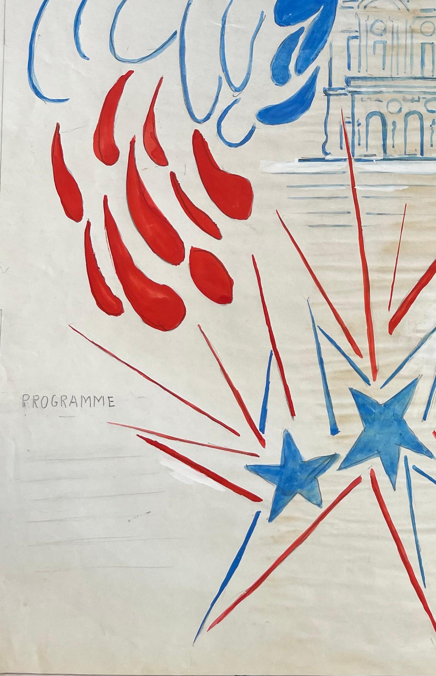 Titre : Affiche originale française pour le Gala de Saint-Cyr à l'Opéra
par Anne-Marie Migette Perard (française 1902-1977)
Signé : Verso
Moyen d'expression : Aquarelle sur papier non encadré
Taille : 24,5 pouces (hauteur) x 16,5 pouces (largeur)