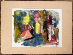 Romeo et Juliette Peinture abstraite dramatique en techniques mixtes riches