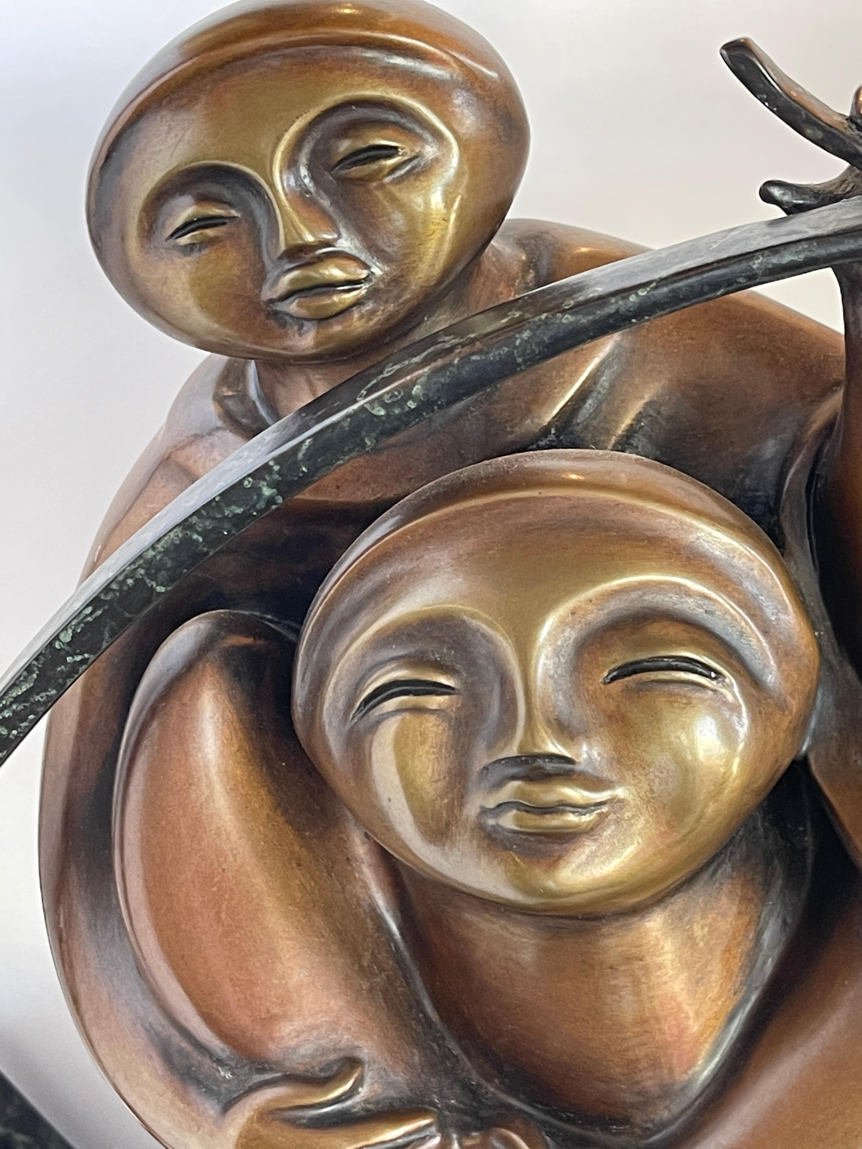 Anne Marie Paul Bronze Mother and Child For Sale 2