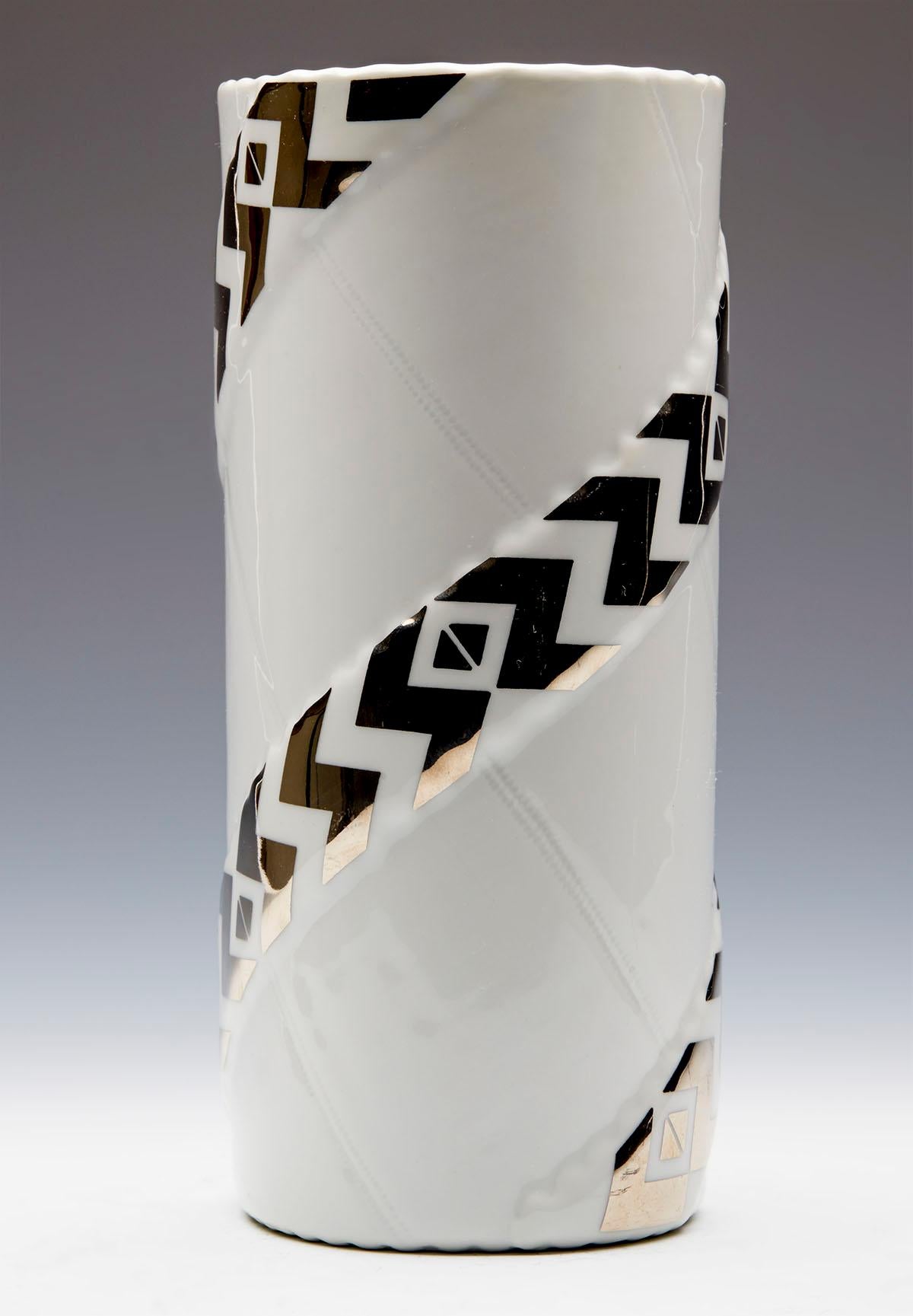 Late 20th Century Anne-Marie Trolle Danish Royal Copenhagen Zenit Ceramic Vase For Sale