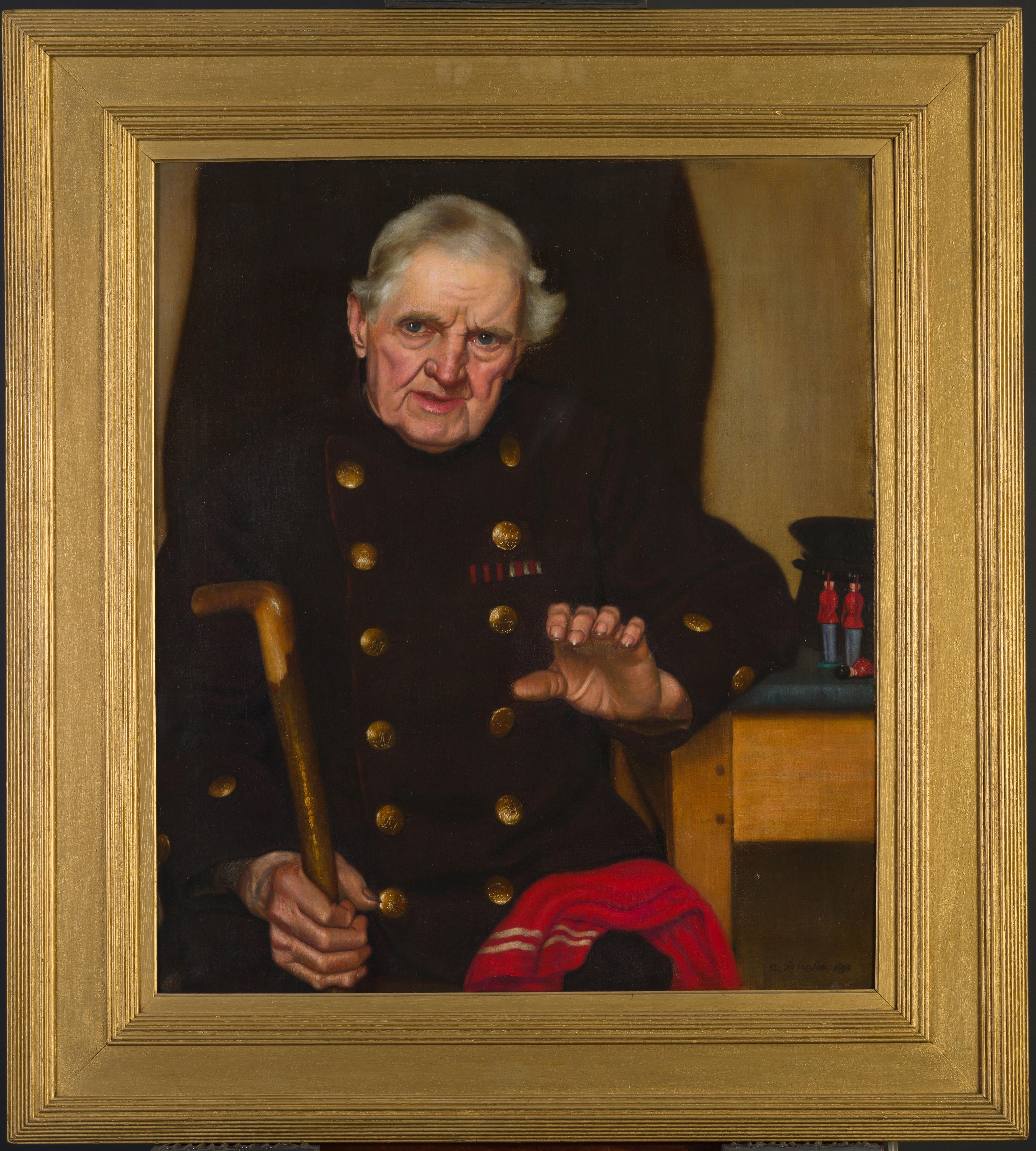 Portrait Painting de Anne Marjorie Robinson - El pensionista de Chelsea