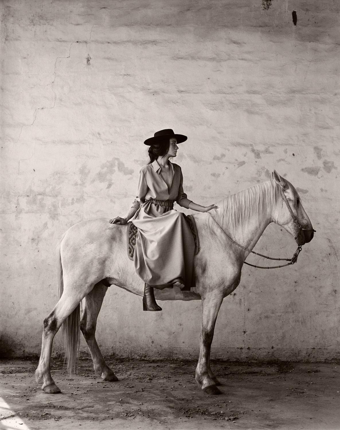 Model on Horse
