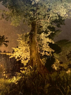 "The Kapok Tree" by Anne Muller, Photographic print on gold leaf & paper, 2019