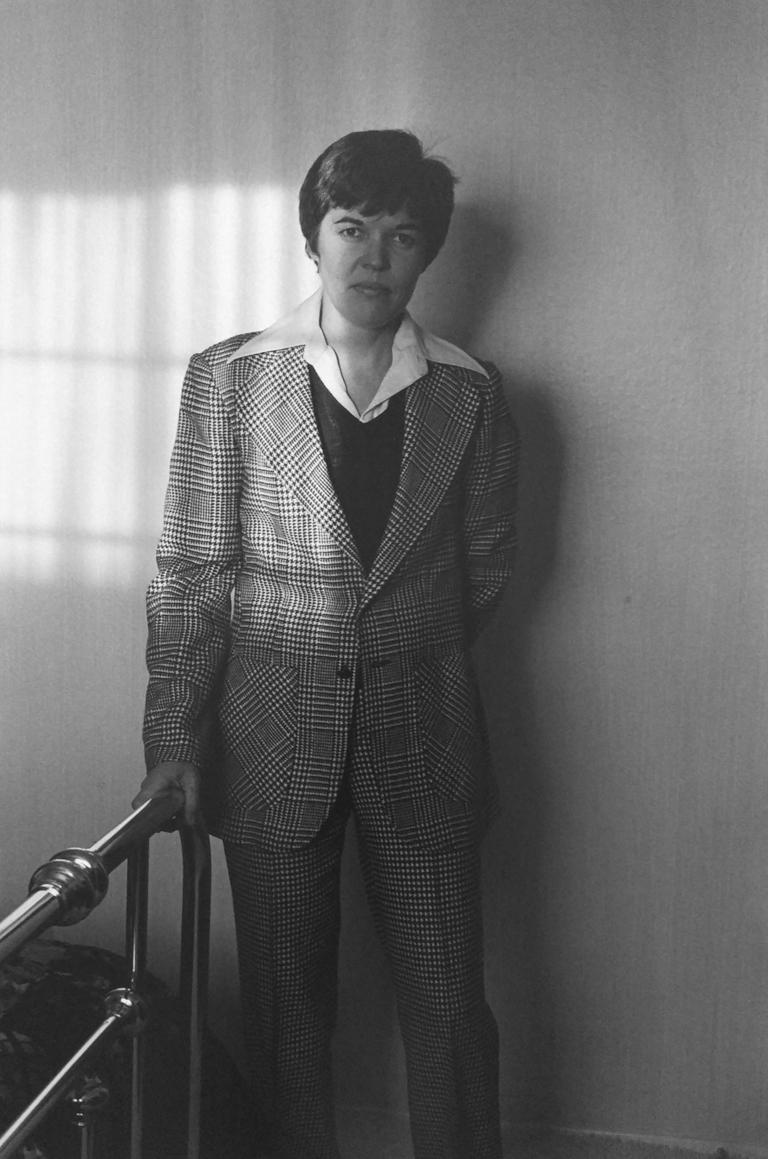 Anne Noggle Black and White Photograph - Larry's Suit
