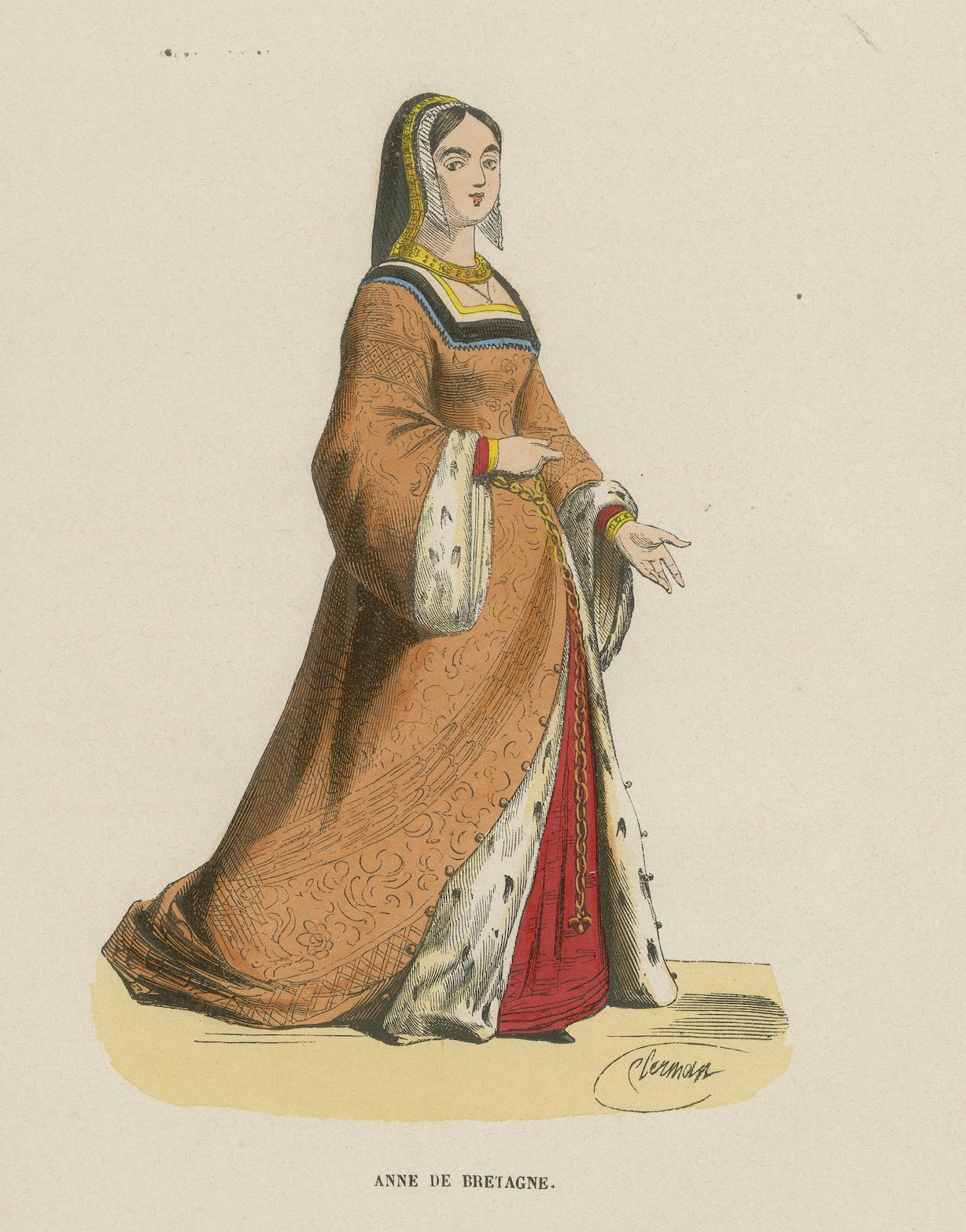 Paper Anne of Brittany: Elegance of a Duchess, 1847 For Sale
