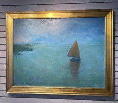 Anne Packard, "Breaking Waves", 30x40 Beach Seascape Oil Painting on Canvas