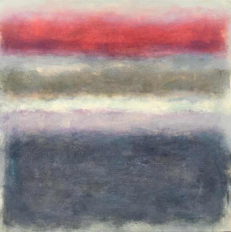 Anne Raymond Bay Morning Abstract Seascape Oil Painting On