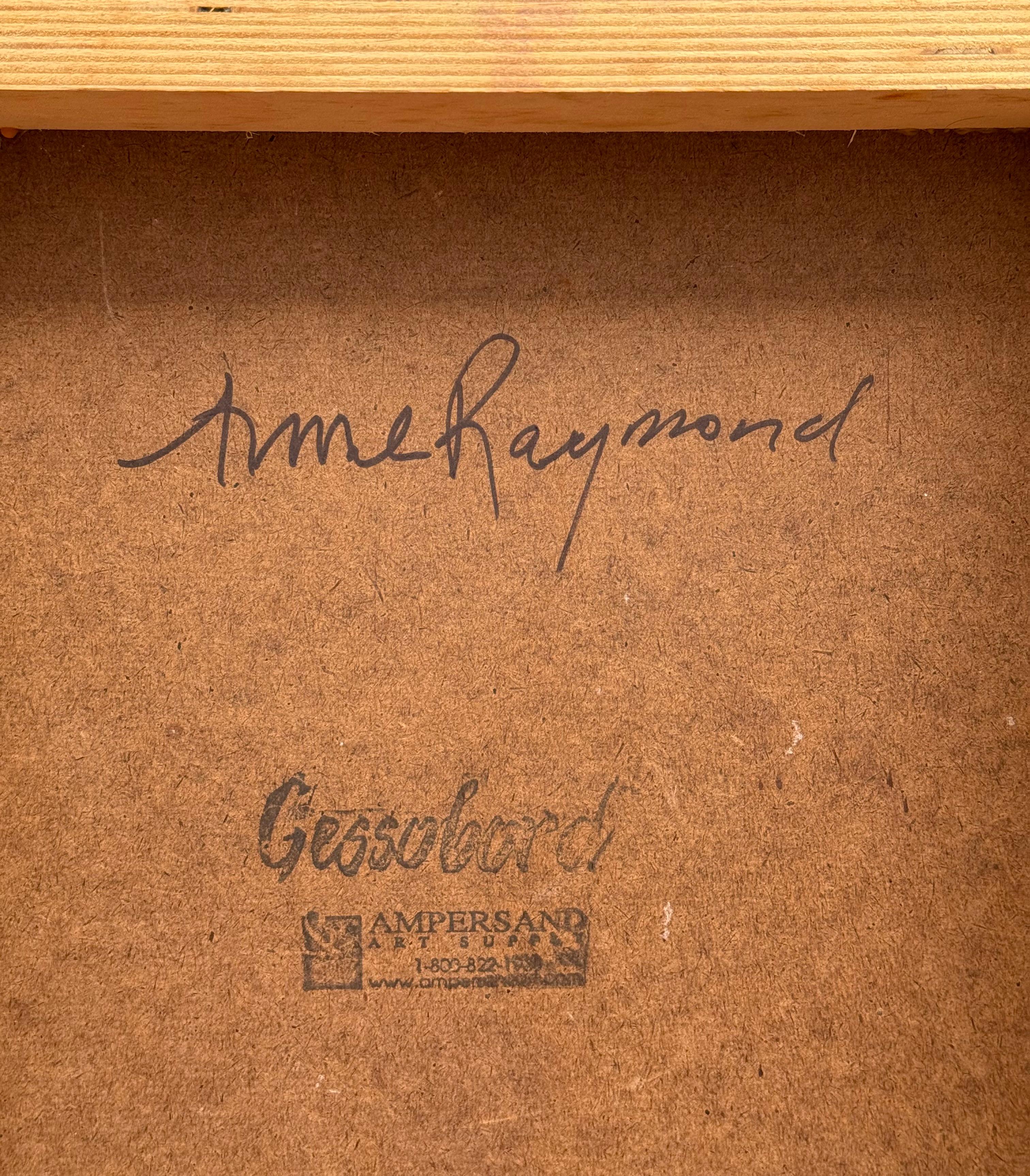 Originalgemälde der amerikanischen Künstlerin Anne Raymond in Öl auf Faserplatte. Um 1910. Der Zustand ist ausgezeichnet. Verso signiert.  Zurzeit ungerahmt. Provenienz:  Ein Sammler aus Long Island.

Anne Raymond wurde in Washington, D.C. geboren