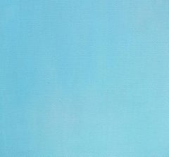 « Cloud 1 », peinture à l'acrylique Claire Rust Earth, paysage abstrait turquoise