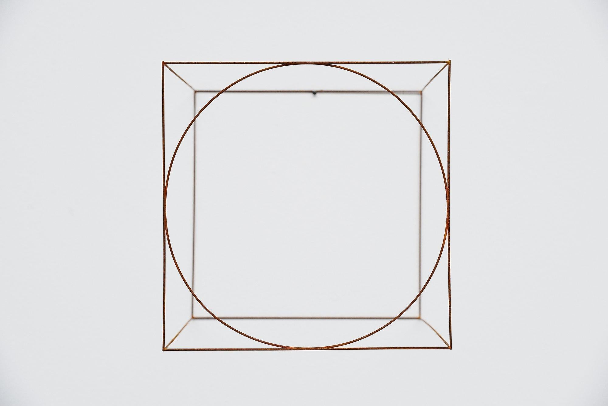 Mid-Century Modern Anne Rose Regenboog Cross Circle Cubes, Den Haag 2015