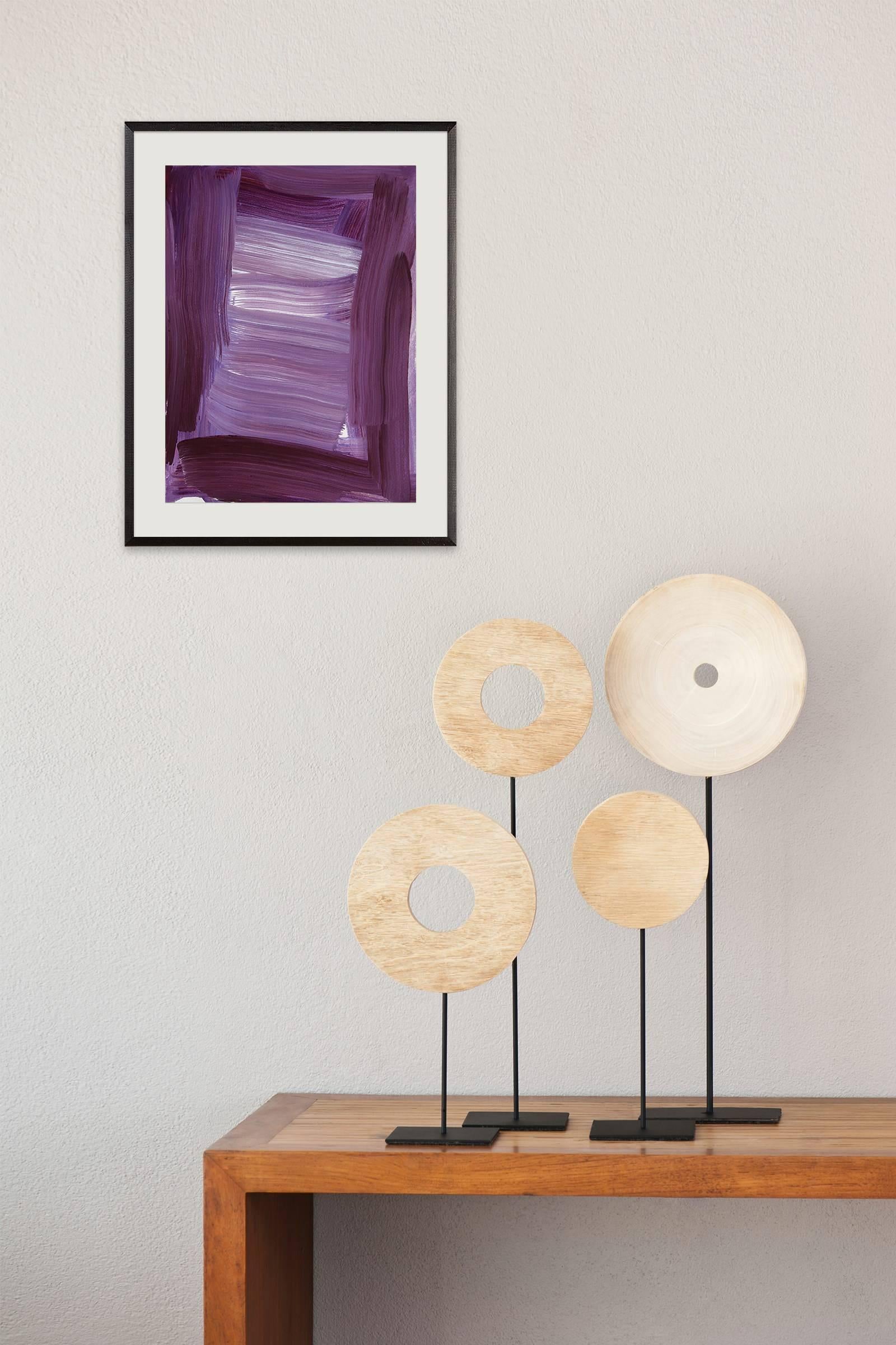 Incorniciato (Quadro astratto) - Painting di Anne Russinof