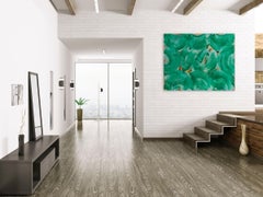 Green Whirl (Abstract painting)