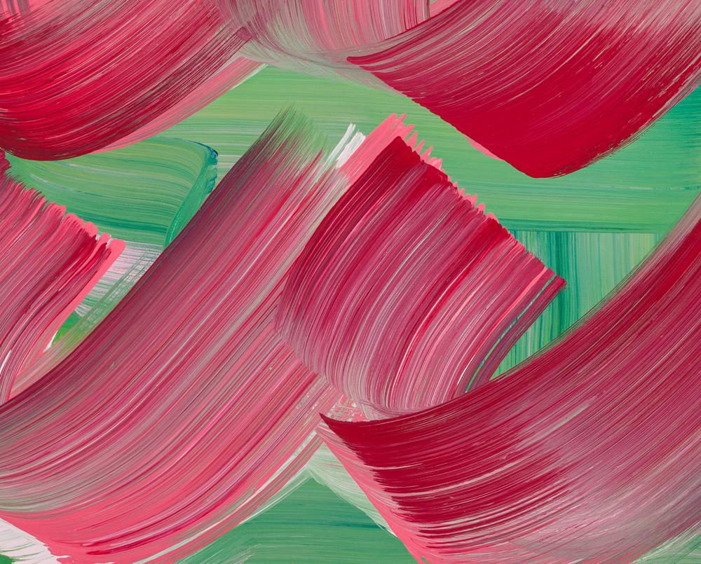 Notation (Abstract painting) - Pink Abstract Painting by Anne Russinof