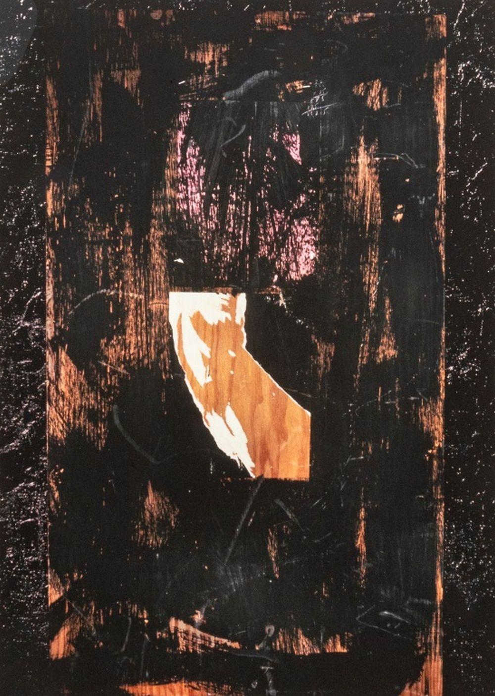 Flypaper Street Photography - Black Landscape Photograph by Anne Sager