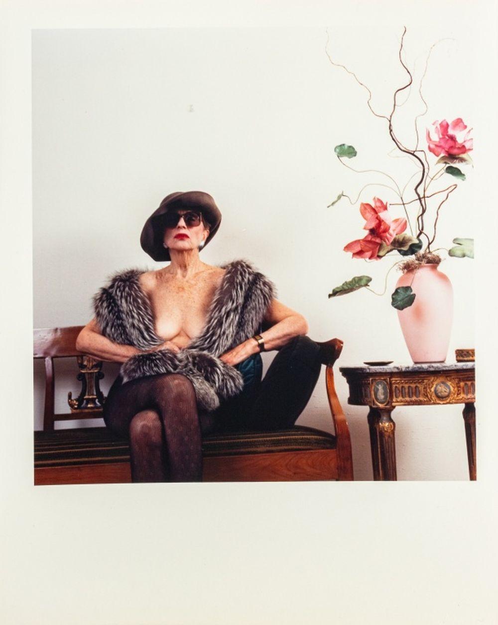 Anne Sager Color Photograph - Seated Female Nude