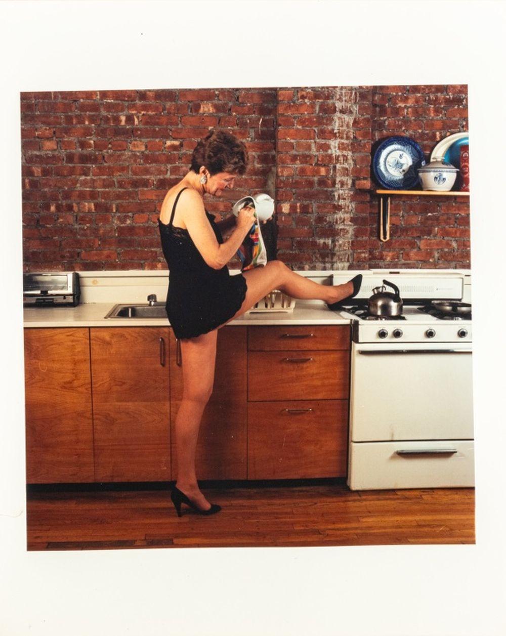 Color Photograph Anne Sager - Standing Female Figure