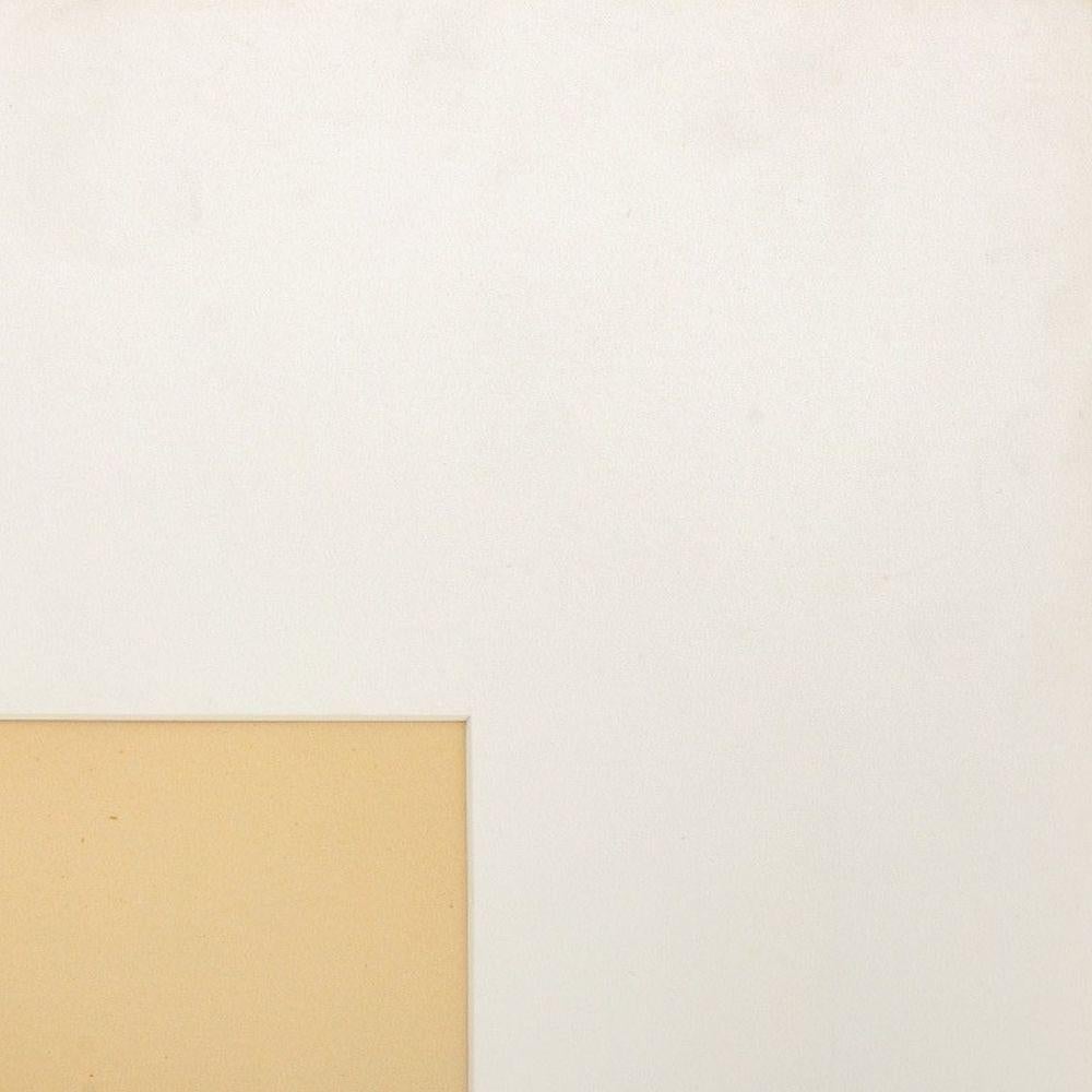 Anne Sager (American, 1930-2024), Abstract Composition in Cream, Digital Composition, Chromogenic Print, apparently unsigned, with artist's estate stamp to back of mat, in mat, unframed. Image: 15.5