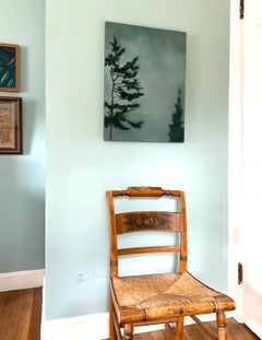 "A Space Between", Contemporary, Immergrüne Bäume, Öl, Acryl, Gemälde, 2021