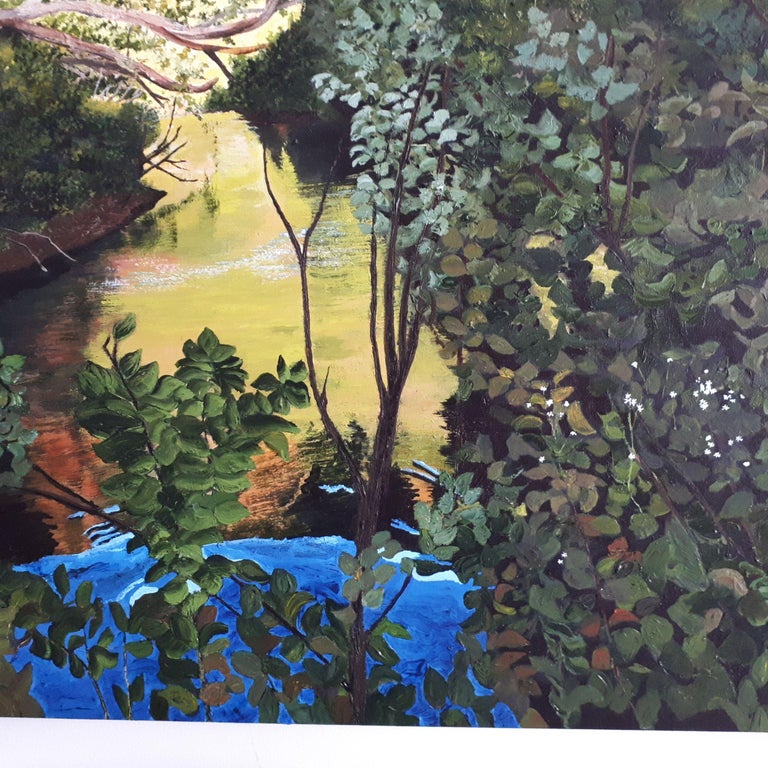 Anne Shaughnessy River Oasis, Painting, Acrylic on Canvas For Sale at