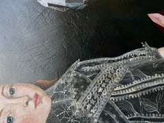 "Gem" by Anne Siems, Surreal figurative painting, Gems