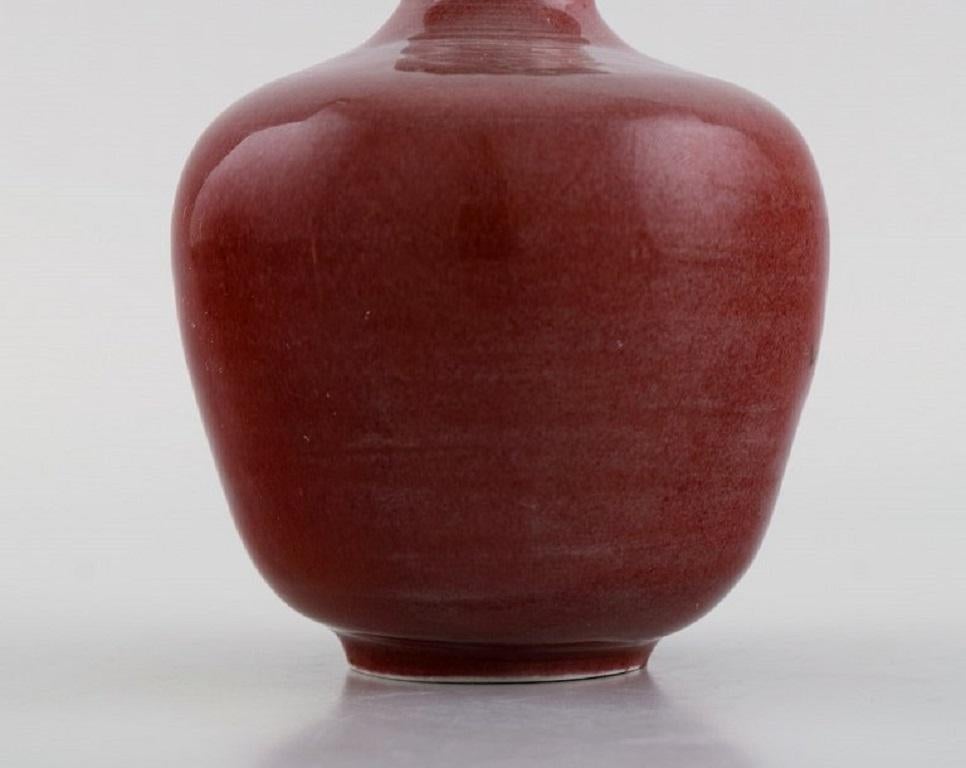 Swedish Anne-Sophie Runius, Sweden, Unique Vase in Glazed Stoneware