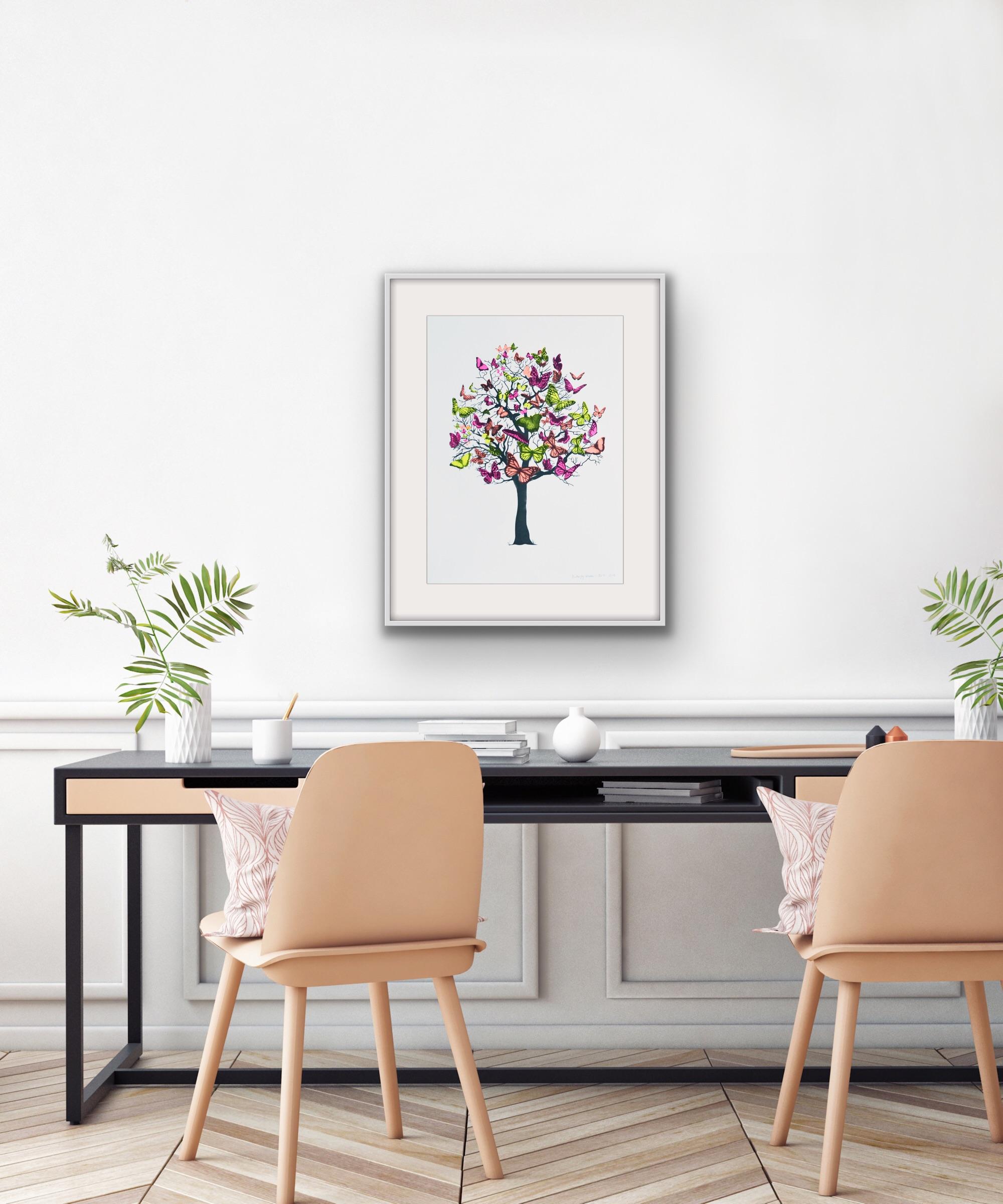 Butterfly Blossom, Anne Storno, Limited edition print, Contemporary art - Print by Anne Storno 