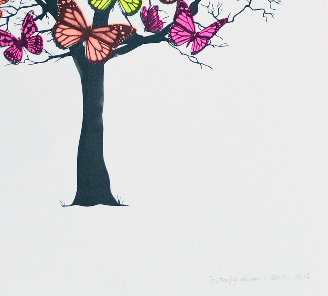 Butterfly Blossom, Anne Storno, Limited edition print, Contemporary art For Sale 1