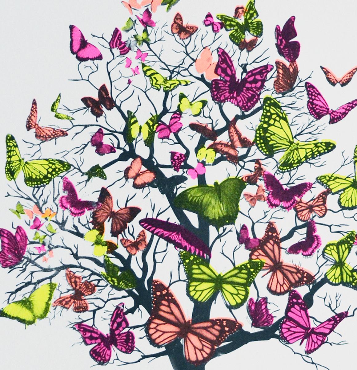 Butterfly Blossom, Anne Storno, Limited edition print, Contemporary art For Sale 2