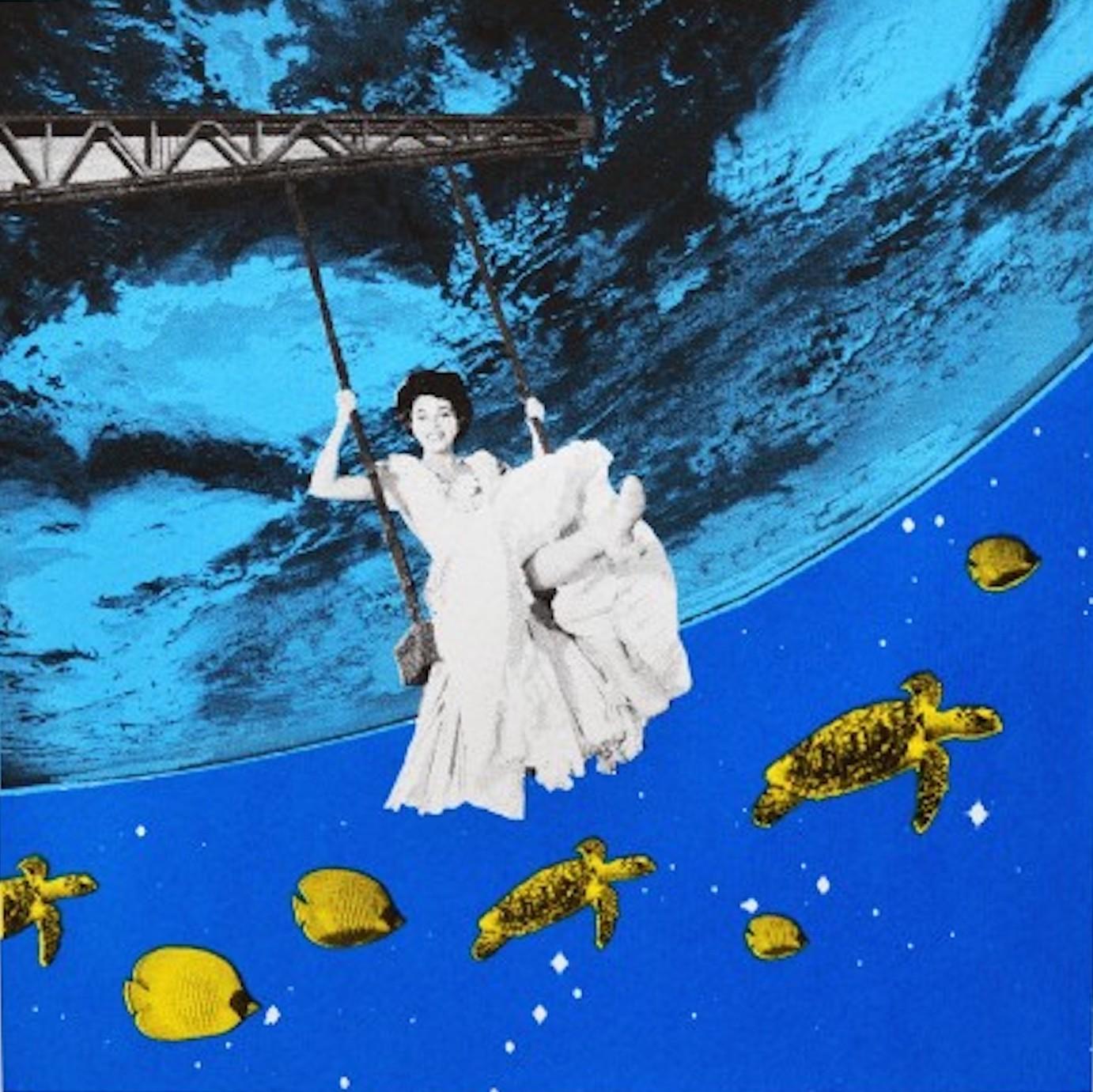 Anne Storno, Aquarium, Limited Edition Prints, Surrealist Screen Print, Pop Art