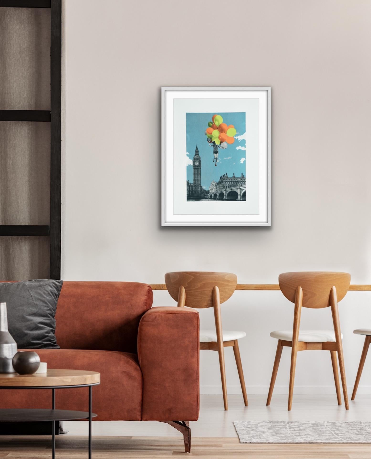 Anne Storno, Ballons, Druck in limitierter Auflage, surrealistisch inspirierte Kunst, im Angebot 2