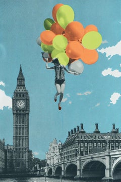 Anne Storno, Balloons, Limited Edition Print, Surrealist Inspired Art, 