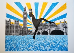 Anne Storno, London Stride, Affordable Art, London Print, Surrealist Print