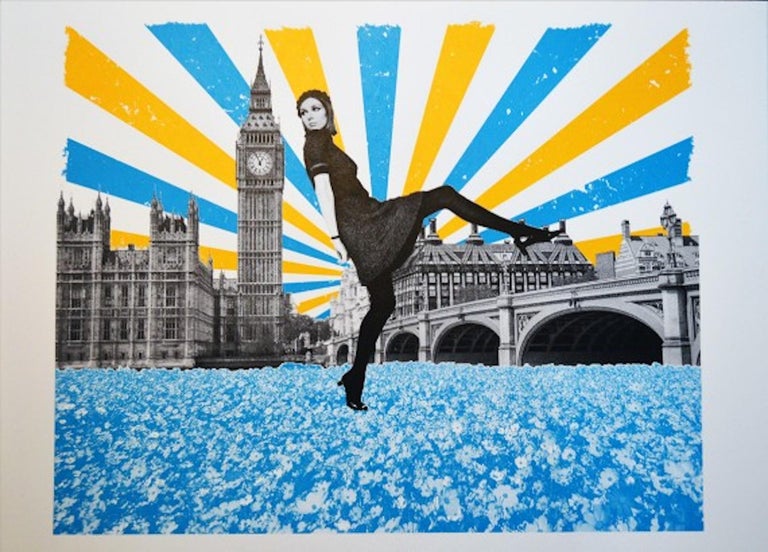 Anne Storno
London Stride
Limited Edition Print
Screenprint on Paper
Size of the image: H:39 cm x W:58 cm
Size of the paper: H:50 cm x W:70 cm

Inspired by Pop art and Surrealist work. A colourful and vibrant London.

Anne Storno surreal